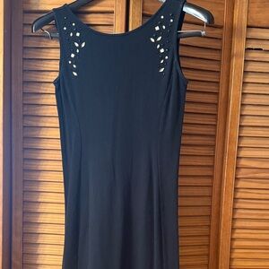New York & Company Black Midi Dress